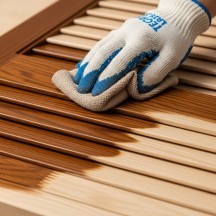 Application huile teintée bois Application huile teintée bois