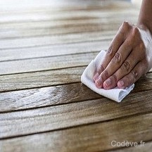 Application cire bois liquide Application cire bois liquide